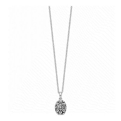 Sterling Silver CZ Flower Ash Holder Pendant Necklace – view 2