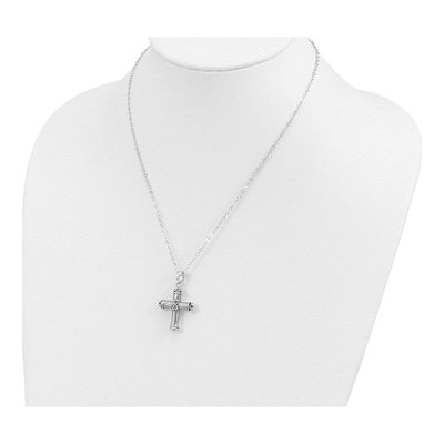 Sterling Silver Cross Ash Holder Pendant Necklace – view 5