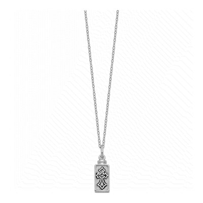 Sterling Silver Cross Ash Holder Pendant Necklace – view 2