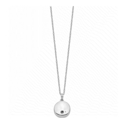 Sterling Silver Paw Print Ash Holder Pendant Necklace – view 3