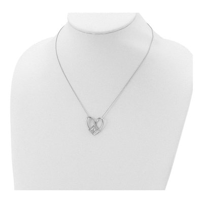 Sterling Silver CZ Captivated Pendant Necklace – view 5