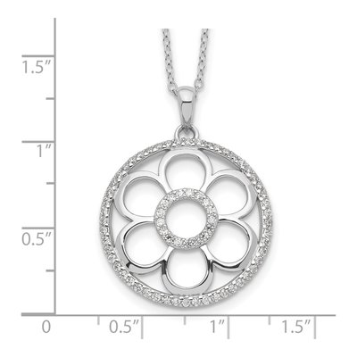 Sterling Silver CZ 'my Special Friend' Pendant Necklace – view 3