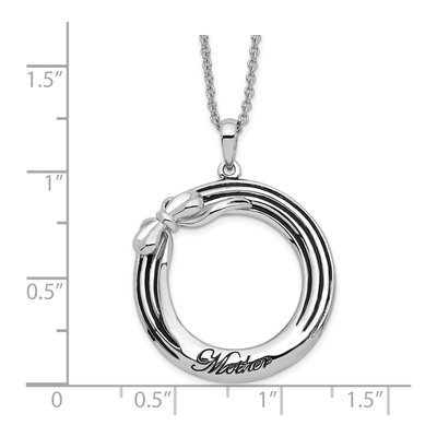 Sterling Silver 'my Mother Pendant Necklace – view 3
