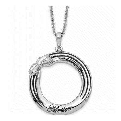 Sterling Silver 'my Mother Pendant Necklace