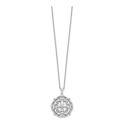 Sterling Silver CZ 'a Time for Miracles' Pendant Necklace – view 2
