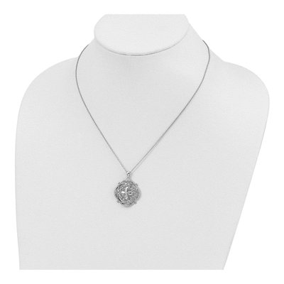 Sterling Silver CZ 'a Time for Miracles' Pendant Necklace – view 5