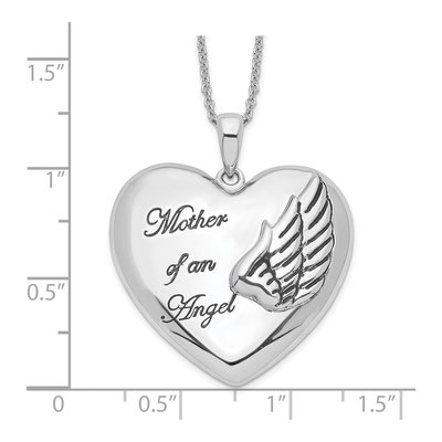 Sterling Silver Mother of an Angel Pendant Necklace – view 3