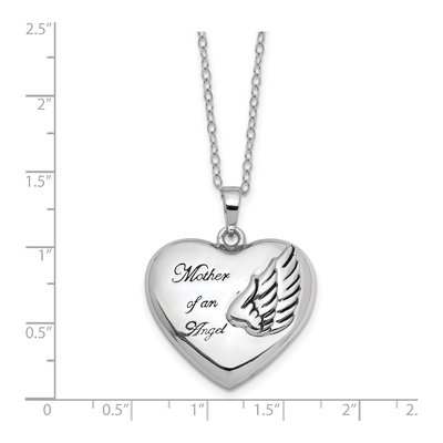Sterling Silver Heart Ash Holder Pendant Necklace – view 4