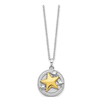 Sterling Silver Star Ash Holder Pendant Necklace – view 3