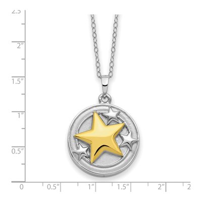 Sterling Silver Star Ash Holder Pendant Necklace – view 4