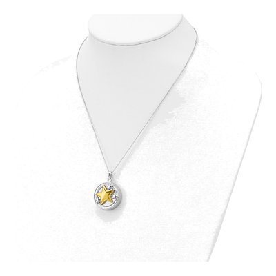 Sterling Silver Star Ash Holder Pendant Necklace – view 6