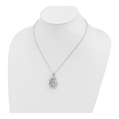 Sterling Silver CZ Family of Pendant Necklace – view 5