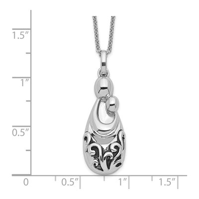 Sterling Silver Mother's Pride Joy Pendant Necklace – view 4