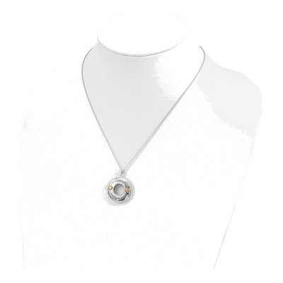 Gold-Plated Sterling Silver CZ I Love You More Pendant Necklace – view 5