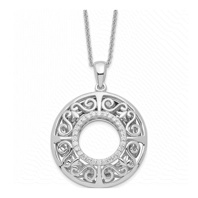 Gold-Plated Sterling Silver CZ 'i Love You More Grandma' Pendant Necklace – view 3