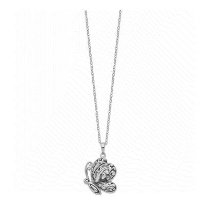 Sterling Silver Butterfly Ash Holder Pendant Necklace – view 2