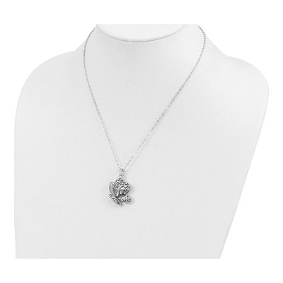 Sterling Silver Butterfly Ash Holder Pendant Necklace – view 6