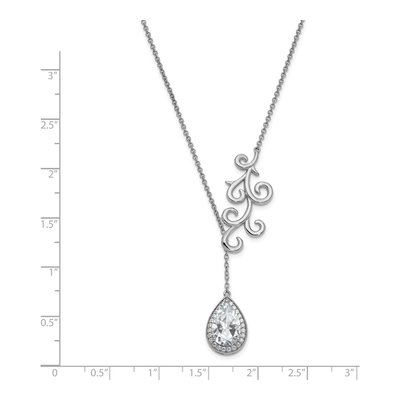 Sterling Silver CZ 'to My Bride' Necklace – view 3