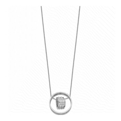 Sterling Silver CZ Mother Daughter Necklace – view 2