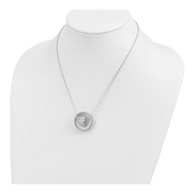 Sterling Silver CZ Mother Daughter Necklace – view 6
