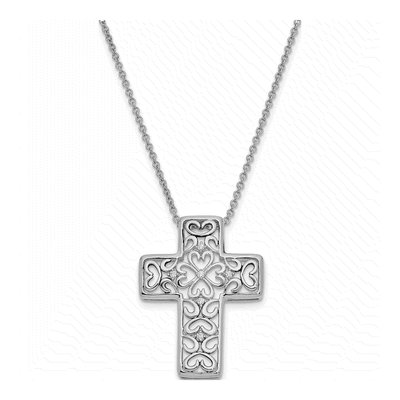 Sterling Silver CZ Love Necklace