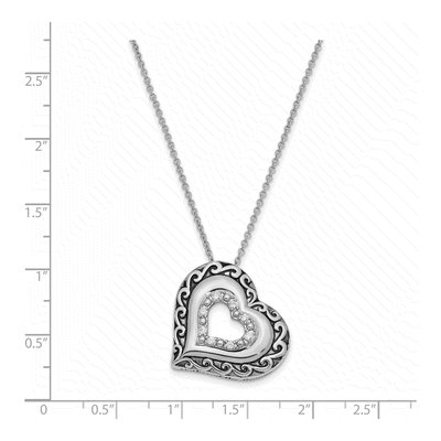Sterling Silver CZ Mother of Groom Pendant Necklace – view 4