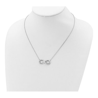 Sterling Silver CZ Forever Pendant Necklace – view 6