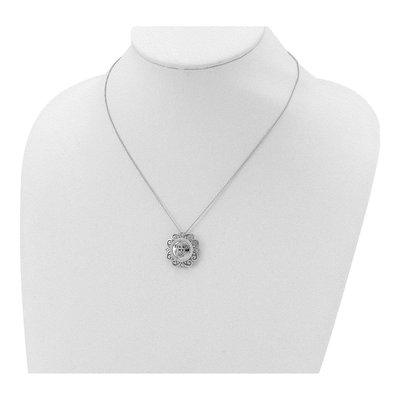 Sterling Silver CZ You Are My Life Necklace – view 5