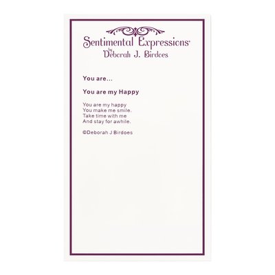 Sterling Silver CZ 'you Are My Happy' Necklace – view 4