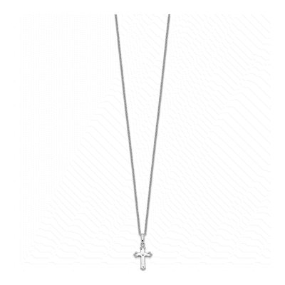 Sterling Silver CZ 'believe' Necklace – view 2