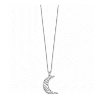 Sterling Silver CZ 'love You to Moon' Necklace – view 2