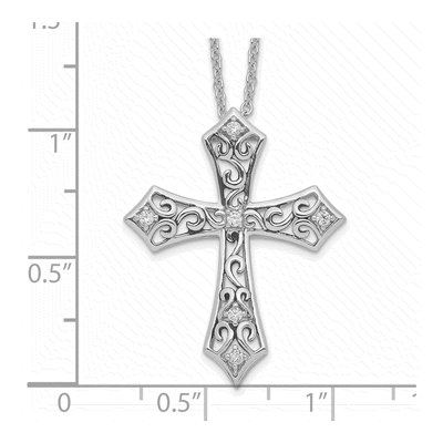 Sterling Silver CZ 'i Still Believe' Necklace – view 4