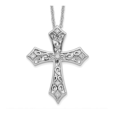Sterling Silver CZ 'i Still Believe' Necklace