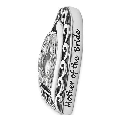 Sterling Silver CZ Mother of Bride Necklace – view 7