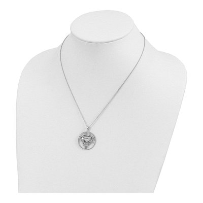 Sterling Silver Antiqued Mother Necklace – view 5