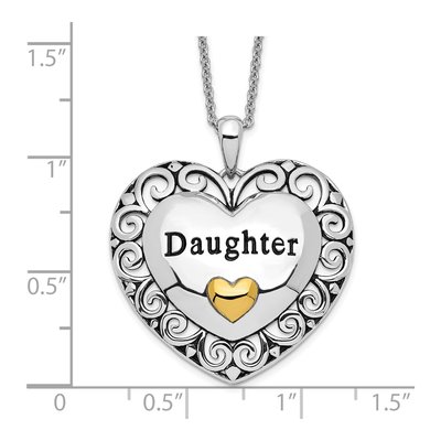 Gold-Plated Sterling Silver Daughter Pendant Necklace – view 4