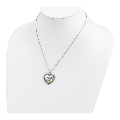 Gold-Plated Sterling Silver Daughter Pendant Necklace – view 5