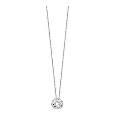 Sterling Silver CZ Girls' Necklace – view 2