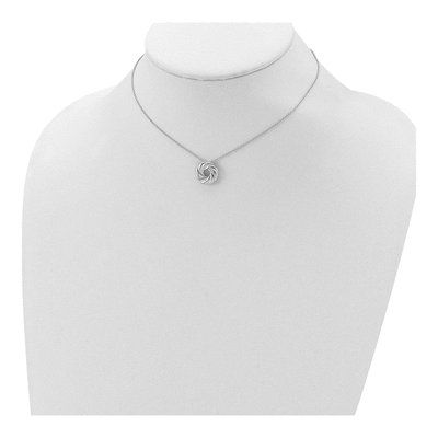Sterling Silver CZ Girls' Necklace – view 5