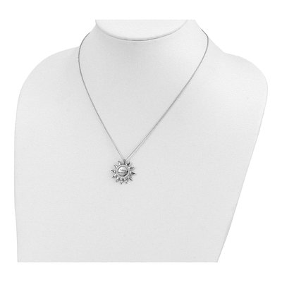 Sterling Silver CZ You Are My Sunshine Necklace – view 5