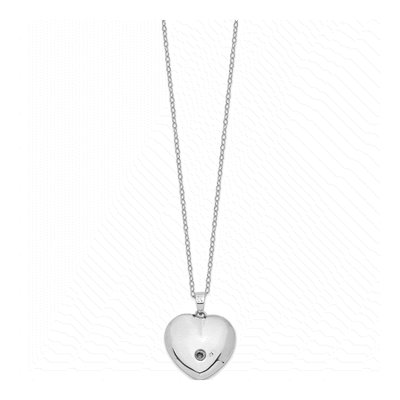 Sterling Silver Heart Ash Holder Pendant Necklace – view 3
