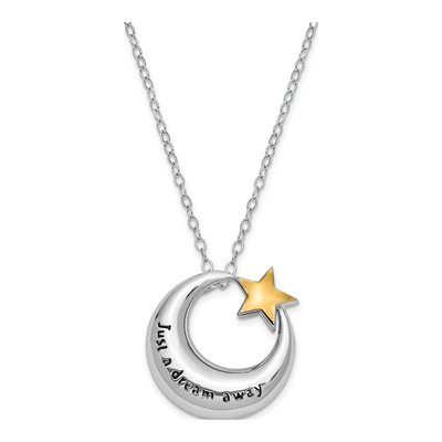 Sterling Silver Moon Ash Holder Pendant Necklace – view 2