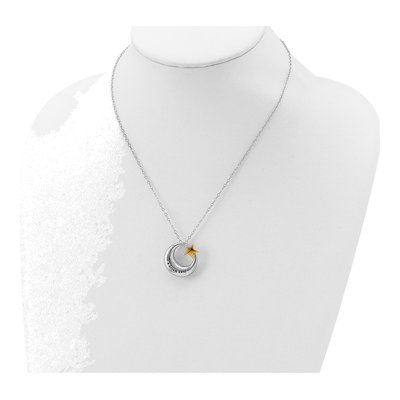Sterling Silver Moon Ash Holder Pendant Necklace – view 5