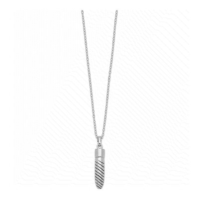 Sterling Silver Bullet Ash Holder Pendant Necklace – view 2