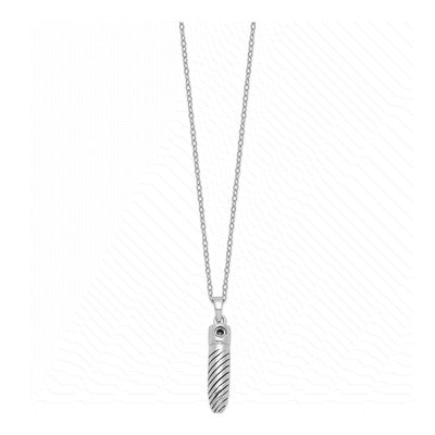 Sterling Silver Bullet Ash Holder Pendant Necklace – view 3