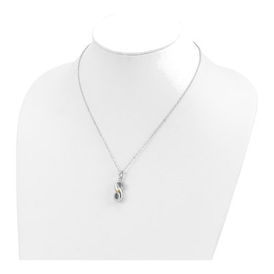 Sterling Silver Infinite Love Heart Ash Holder Pendant Necklace – view 5