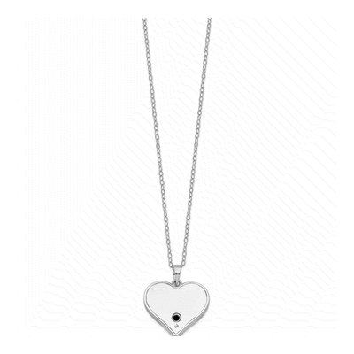 Sterling Silver Paw Heart Ash Holder Pendant Necklace – view 3