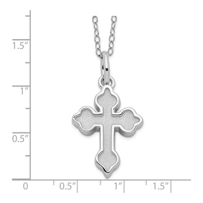 Sterling Silver Cross Ash Holder Necklace, 18 In – view 5