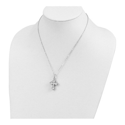 Sterling Silver Cross Ash Holder Necklace, 18 In – view 6