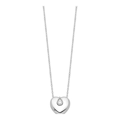 Sterling Silver CZ Ash Holder Memorial Pendant Necklace – view 2